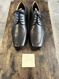 Studio Belvedere Derby Shoe Size 13D LEATHER/BLACK Made in Italy - Picture 1 of 7