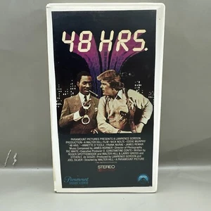 48 Hrs 1982 VHS Rare Hard To Find Original Release Version Clamshell Rental Case - Foto 1 di 6