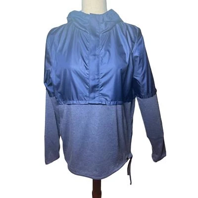 Men's Under Armour Anorak Pullover Windbreaker in Blue, size Medium, Hood, Snaps - Image 1 of 4