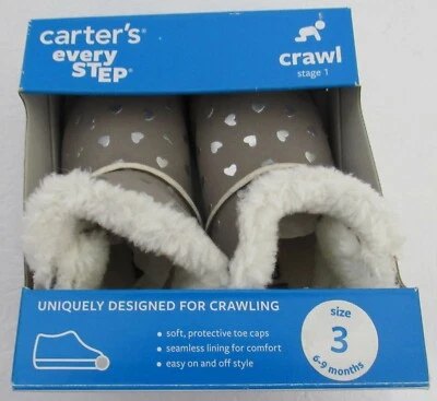 Botas Carter's Every Step Stage 1 para niña talla Crawl 3 Foto 1 de 4