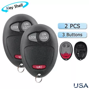 2 Replacement for 2006 2007 2008 2009 2010 Hummer Remote Car Key Fob Shell Case - Picture 1 of 8