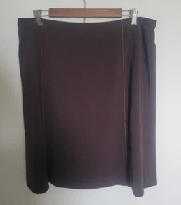 Norton McNaughton Brown Skirt Size 16 Excellent Condition - Picture 1 of 3