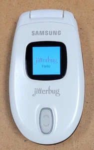 Samsung Jitterbug J SPH-A310 - White and Gray ( GreatCall ) Rare CDMA Flip Phone - Picture 1 of 6