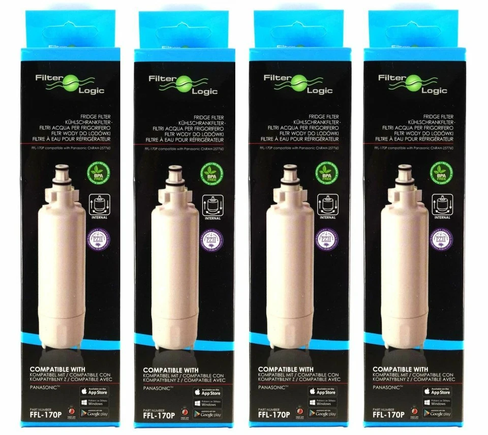 4 x FilterLogic FFL-170P Water Filter for Panasonic CNRAH 257760, CNRBH-125950 - Image 1 of 1
