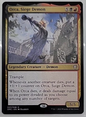 MTG Orca, Siege Demon Commander: Dominaria United 037/048 Regular Rare - Image 1 of 2