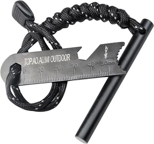 Herramienta de Supervivencia, Arrancador de Ferro Rod Fire Starter Kit y Mochilero Multifunción - Imagen 1 de 7