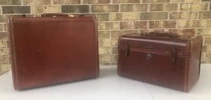 Coppia vintage di custodia rigida treno Samsonite stile valigia 4912 e 4916 - Foto 1 di 24