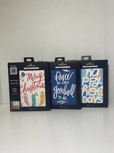 Lot of 3 Hallmark Personalized VIDEO Christmas Greeting Cards Total Of 30 Cards - Picture 1 of 12