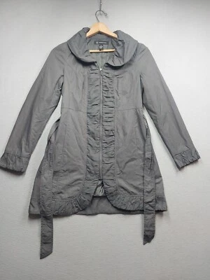 Jaqueta Inc International Concepts feminina tamanho pequeno com babados gola forrada casaco - Imagem 1 de 4