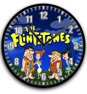 THE FLINTSTONES WALL CLOCK 22cm DIA. CARTOONS ROOM CLOCK DECOR ART  - Picture 1 of 2