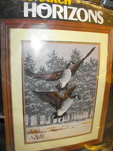 Monarch Horizons Canada Geese T1356 Needlepoint Kit 12" x 16" 1984  - Picture 1 of 1