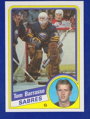 COMO NUEVO Oferta de inicio bajo Tom Barrasso 1984-85 Topps #14 Buffalo Sabres NOVATO DEL AÑO Foto 1 de 2