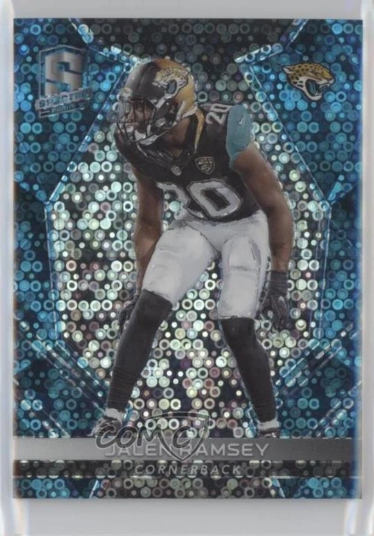 2017 Panini Spectra Neon Blue Prizm /50 Jalen Ramsey #116 - Image 1 of 2
