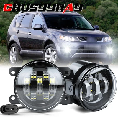 Par de luces antiniebla LED para parachoques delantero lámpara de conducción para MITSUBISHI OUTLANDER 2007-2009 Foto 1 de 4