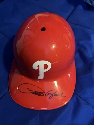 Pete Rose Signed Phillies Replica Batting Helmet, Comes With COA - Image 1 of 4