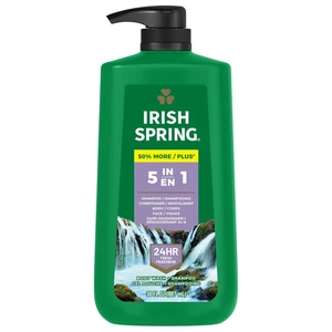 Irish Spring 5-in-1 Duschgel für Männer 30 Unzen Pumpe - 24 Stunden frisch sauber - Bild 1 von 11