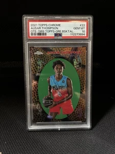 2021 TOPPS CHROME OVERTIME OTE AUSAR THOMPSON RC 1969 Basketball /25 PSA 10 Pop3 - Picture 1 of 2
