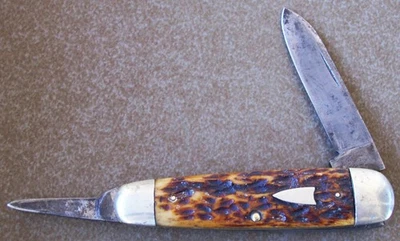 Navaja de bolsillo de colección SCHATT & MORGAN CUTLERY CO. TITUSVILLE PA. JUMBO Jack Foto 1 de 4