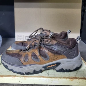 Skechers Herren Gr. 11 Weite Schuhe Goodyear Wasserabweisend Wandern Braun Trail Sneaker - Bild 1 von 22
