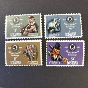 R4305 Botswana 1970 Charles Dickens 4v. MNH - Picture 1 of 1