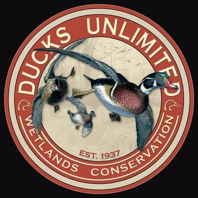 Ducks Unlimited Sign Hunting Tin Metal Wall Bar Garage Man Cave Decor 12''