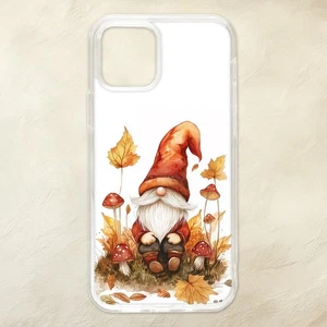 Autumn Gnome Mushroom Fall Leaves Cute Phone Case iPhone Samsung Motorola Pixel - Picture 1 of 1