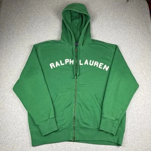 Vintage Polo Jeans Co Ralph Lauren Sweatshirt Herren XL Zip grün bestickt Hoodie - Bild 1 von 8