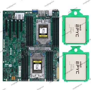 Supermicro H11DSI E-ATX Server Motherboard + AMD EPYC 7642 CPU Processor Combos - Afbeelding 1 van 3