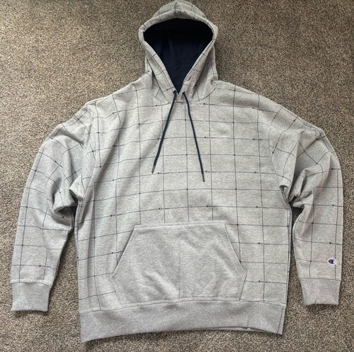 VETEMENTS Felpa con cappuccio pullover uomo Champion Authentic Athleticwear Medium grigio