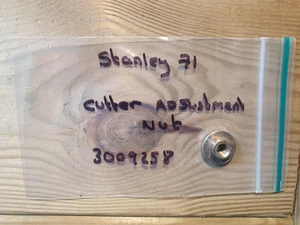Vintage Stanley no 71 Router Plane Cutter Adjusting Nut Woodworking Old Tools - Foto 1 di 1