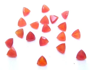Piedras preciosas sueltas de cornalina natural corte facetado de 5 mm a 15 mm - Imagen 1 de 2