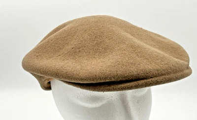 Gorra Kangol 504 Para Hombres Cabbie Conducción Newsboy Gorra 100% Lana Camel Marrón EE. UU. Foto 1 de 4
