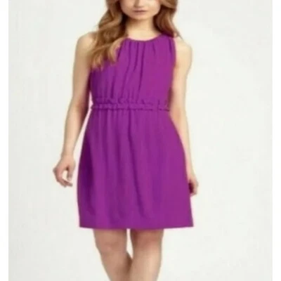Nuevo Vestido Kate Spade Para Mujer Magenta Púrpura Katia Crepé Sin Mangas Talla XL Foto 1 de 4
