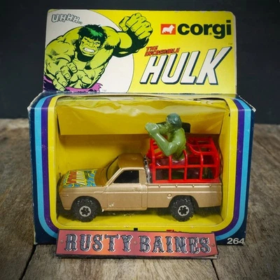 De colección Corgi 264, El Increíble Hulk Mazda Pick Up & Figure Foto 1 de 4