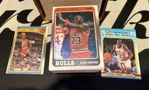 Juego completo de baloncesto Fleer 1988-89 #1-132 con pegatinas Michael Jordan EF - Imagen 1 de 7