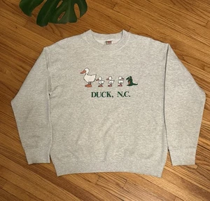 Vintage 90’s Medium Duck North Carolina Graphic Pullover Crewneck Sweatshirt - Bild 1 von 10