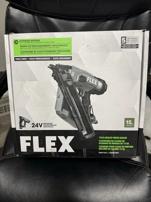 Pregador de acabamento angular sem fio FLEX 2-1/2" calibre 15 (somente ferramenta) - FX4311B-Z *NOVO* - Imagem 1 de 4