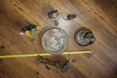 Piezas antiguas Alemania pintadas a mano cuerda de hojalata GUNTHERMANN Merry Go Round Foto 1 de 4