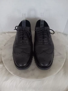 Cole Haan Herren Größe 10 W ZeroGrand Budapester Oxford Schwarz Schuhe C20719 Leder - Bild 1 von 13