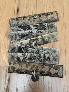 Antique Vintage Asian Buddhist Palm-Leaf Manuscript Calendar Southeast Asia - Picture 1 of 13