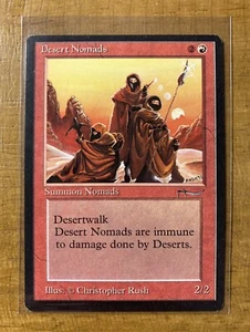 MTG✨DESERT NOMADS✨Arabian Nights NM/M 1993 Common CREATURE C. Rush Artwork - Picture 1 of 2