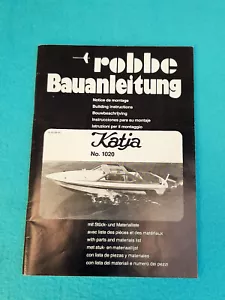 Robbe Bauanleitung - Katja - 1020 / Stückliste Materialliste / RC Modellbau - Bild 1 von 4