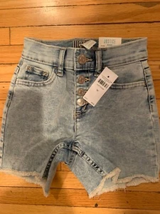 Girls Size 8 Slim Justice Denim Shorts - Picture 1 of 1