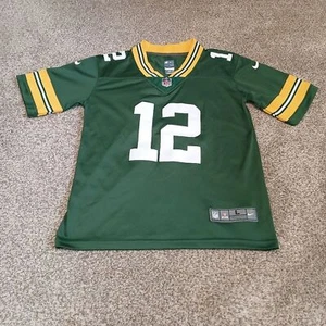 Nike On Field Green Bay Packers Aaron Rodgers #12 NFL Jersey Boys Size Large - Picture 1 of 6