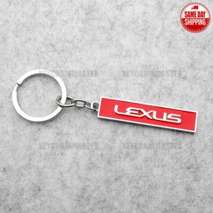 Lexus Letter 3D Logo Alloy Car Home Key Nameplate Keychain Ring Decorate Gift - Picture 1 of 4