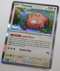 Pokemon 2023 - 151 - "Chansey" #113/165 Holo Raro - Imagen 1 de 4