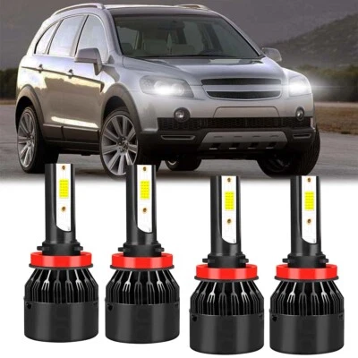 For Chevy Captiva Sport 2012-2015 Super Bright LED Headlight High Low Beam Bulbs - Изображение 1 из 4