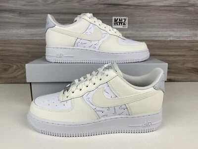 Vela Nike Women's Air Force 1 AF1 '07 Mini Checks Branca | tamanho 9 | DR7857 100 - Imagem 1 de 4