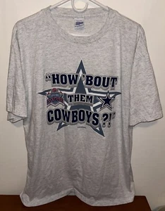 Vintage 1992 Dallas Cowboys Super Bowl T Shirt Salem Sports XL - Picture 1 of 5