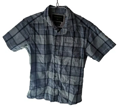 Quicksilver Blue Check A Shirt Size Kids 12 Years Old Used - Image 1 of 4